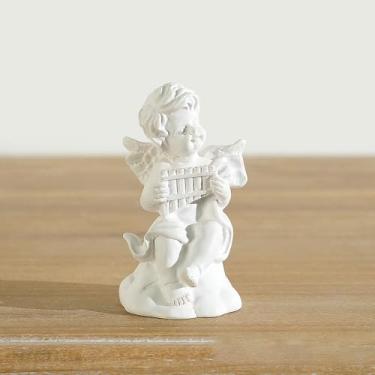 Imagem de Castiçal de resina transversal Shaw anjo romano decoração de casa coluna nórdica decorações de mesa acessórios para casa (branco)