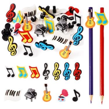 Imagem de Beadthoven 24 peças de topo de lápis de pata de cachorro, pingentes de lápis de animais fofos a granel, clipes de caneta de PVC Kawaii para decoração de lápis, material escolar, prêmios para