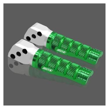 Imagem de Anti-derrapante Apoio para os pés traseiro footpeg para z900 z900rs z650 2017-22 23 2024 pedais de pé do passageiro z900 z900rs z650(Green 650)