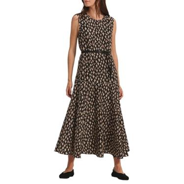 Imagem de Velvet by Graham & Spencer Vestido feminino de voile estampado Kaitlyn, Nightfall, GG