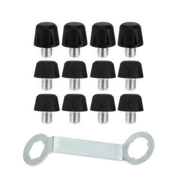 Imagem de Generic 12x Travas para Chuteiras de Futebol, Travas Profissionais com Rosca e Chave Inglesa para Tênis Esportivos, Preto