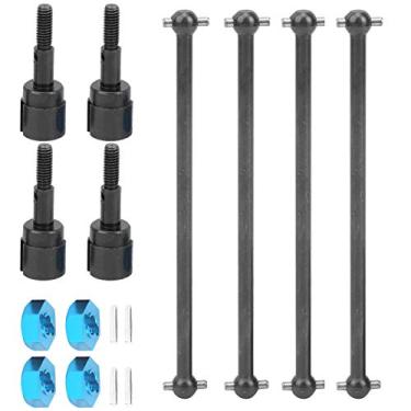 Imagem de Generic Acessórios RC de Design Balanceado de Eixo de Transmissão Universal para HSP 94111 94108 1/10 Carro de Controle Remoto, Prata Seguro e Durável 1 Conjunto, Ideal para Entusiastas de Carros RC