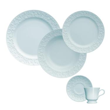 Imagem de Jogo Jantar Chá 30 Peças Azul Vinta Tassel Germer Porcelanas