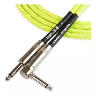 Imagem de Cabo Santo Angelo Neon Green Para Guitarra P10 4,57M