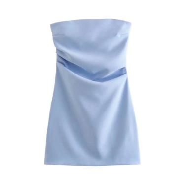 Imagem de Vestido Sem Alças Com Corpete E Costas Descobertas Para Mulheres, Vest