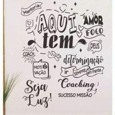 Imagem de Adesivo De Parede Frase Aqui Tem Amor