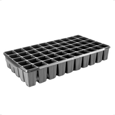 Imagem de Nutriplan Bandeja para Mudas com 50 Células, 55,9 x 28,5 x 8 cm, 6,8L, Preta, para Cultivo de Cana de Açúcar e Maracujá