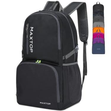 Imagem de Mochila leve MAXTOP, embalável, 40/50L para caminhadas e acampamentos