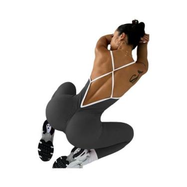 Imagem de Macacão Esportivo Rosa Para Meninas, Bodysuit Feminino De Uma Peça, Ro