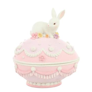 Imagem de Bomboniere De Pascoa Realeza Coelho Cute Family 18,70cm 1Un