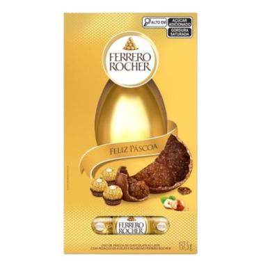 Imagem de Ovo de Páscoa Ferrero Rocher Caixa 137,5g - Envio Imediato