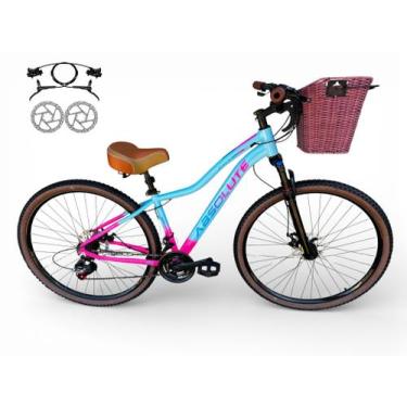 Imagem de Bicicleta Aro 29 Absolute Hera Feminina Vintage Retrô 21v Hidráulico C