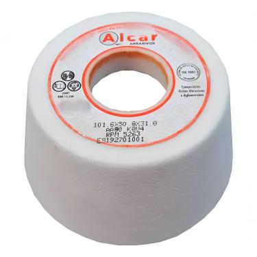 Imagem de Rebolo Copo Branco 101.6x50.8x31.8 Aa80 K08v4 Ep-16mm Alcar