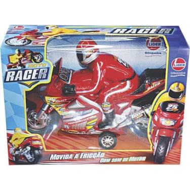 Imagem de Moto Racer Movida a Fricção com Som Cores Sortidas - Lider