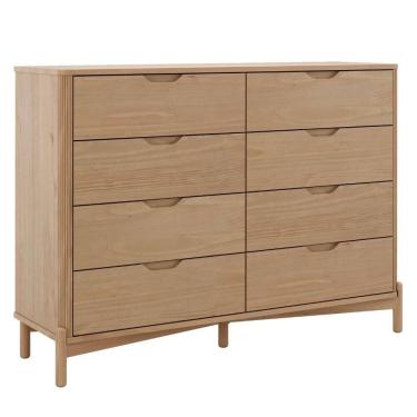 Imagem de Comoda Madeira Macica Taeda 8 Gavetas 138 cm 3302U Festra
