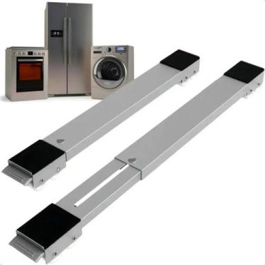 Imagem de Suporte Ajustável com Rodinhas Para Geladeira Máquina De Lav - Congrat