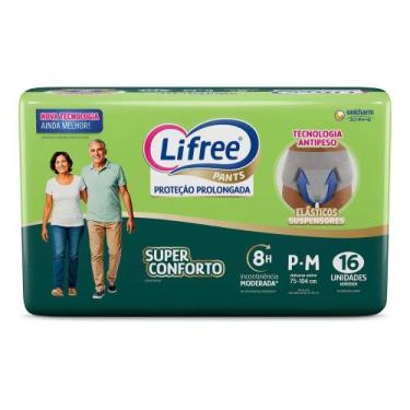 Imagem de Fralda-calça Geriátrica Lifree Super Conforto P/M 16 Unidade - Congrat