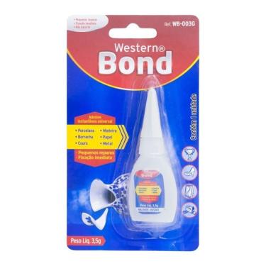 Imagem de Super Cola Instantânea Western 3 e 5g para Reparos com Fixação Imediata