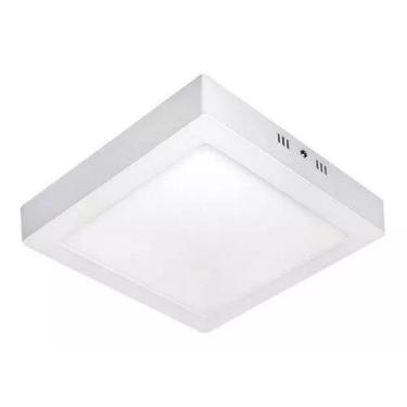 Imagem de Plafon Painel Led Sobrepor 12w Quadrado 4000k Branco neutro Bivolt Sta