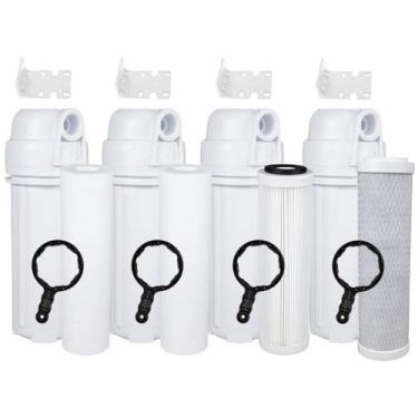 Imagem de Filtro Cavalete Royal B&b Filtros Caixa D' Água 3 Etapas 5 Micra Branc