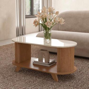 Imagem de Mesa de Centro Ripado para Sala de Estar Vivaldi - Artely