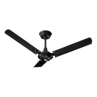 Imagem de Ventilador De Teto Loren Sid Comercial M1 3 Pás Preto 127v, Preto, 110