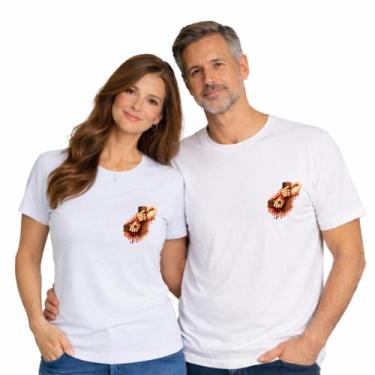Imagem de Camiseta Básica 100% Algodão Católica Estampa em DTF MÃOS DE CRISTO EI