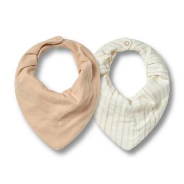 Imagem de Kit Com 2 Babadores Hug Bandana Sonhos No Campo Bege, Único, Creme
