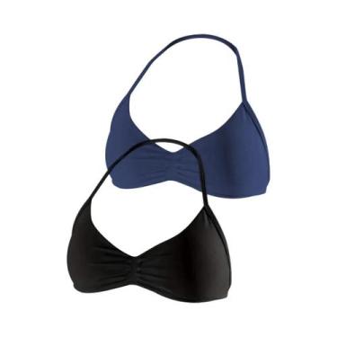 Imagem de Top Esportivo Feminino Acolchoado Com Costas Abertas, Tipo Halter, Par