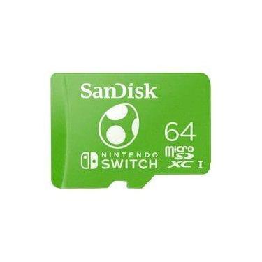 Imagem de Cartão de Memória Micro SD SanDisk Nintendo Switch 64GB - SDSQXAO-064G