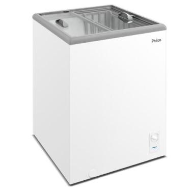 Imagem de Freezer Horizontal Philco 2 Portas de Vidro PFH20E 200L, Branco, 110V