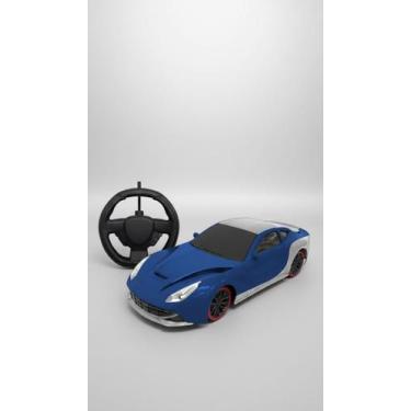 Imagem de Carro Controle Remoto 3 Funções Esportivo Azul - Congratulations Store