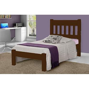 Imagem de Cama de Solteiro Imperial de Madeira Maciça Tauari - Cor Castanho