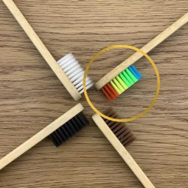 Imagem de Kit 2 Escovas Dental Sustentável de Bambu Biodegradável