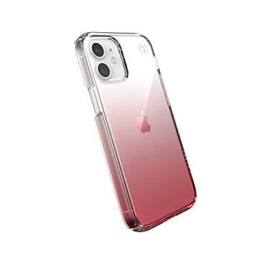 Imagem de Speck Produtos Presidio Perfect-Clear Ombre Capa para iPhone 12 Mini, policarbonato, compatível com carregamento sem fio, rosa clara/vintage