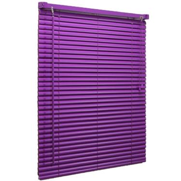 Imagem de Persiana Horizontal PVC Lilás 160 (L) x 140 (A) Cortina Completa C/ Kit de instalação 1,60 x 1,40