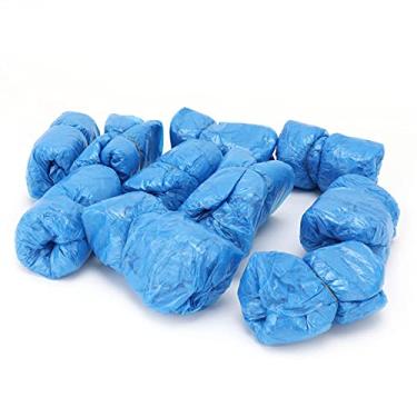 Imagem de Capas para sapatos descartáveis,100 peças de capa de sapato descartável PE espessado impermeável protetor de sapatos para casas, hotéis, escritórios, carros, etc.
