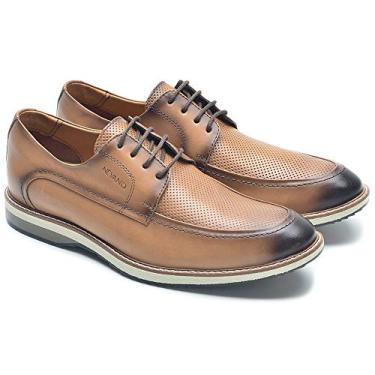 sapato casual em couro d&r shoes masculino