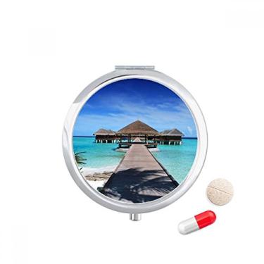 Imagem de Ocean House Caixa de armazenamento de medicamentos com imagem de natureza e ciência da água