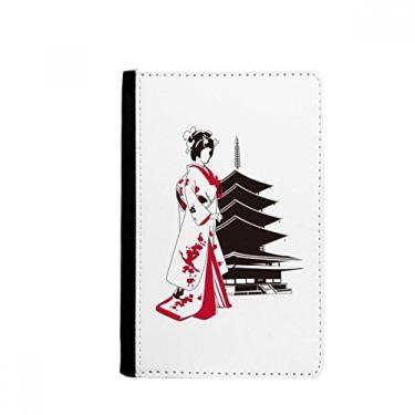 Imagem de Carteira estilo japonês quimono para meninas porta-passaporte Notecase Burse carteira carteira bolsa para cartões