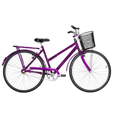 Imagem de Bicicleta Feminina Aro 26 Poti Alumínio Natural Cor Violeta