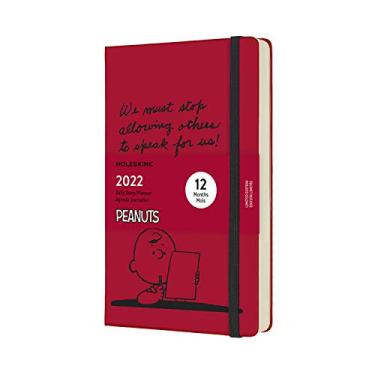 Imagem de Moleskine Peanuts 12 maanden dagkalender, dagplanner 2022, afsprakenplanner in gelimiteerde speciale uitgave, Charlie Brown, vaste omslag, formaat 13 x 21 cm, 400 pagina's,scharlakenRood