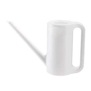 Imagem de Regador regador leve reutilizável de alta capacidade 1,2l bico longo vaso de jardigem chaleira de rega de flores para bonsai de flores ao ar livre, BRANCO