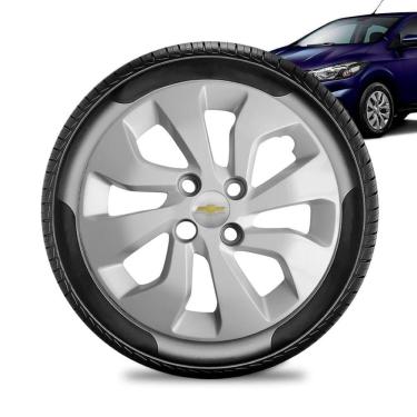 Imagem de Calota Chevrolet Prisma aro 14 2017 a 20 prata Emb Prata