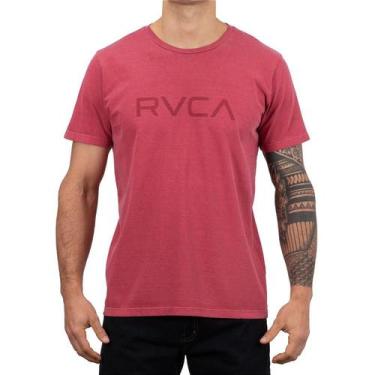 Imagem de Camiseta Rvca Big Rvca Pigment Masculina Rosa Escuro