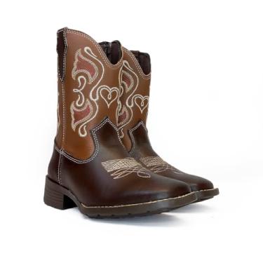 Imagem de Bota Infantil Texana Feminina em Couro Country Rodeio Vaquejada (29)