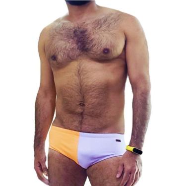 Imagem de Sunga Laranja e Roxa Slim