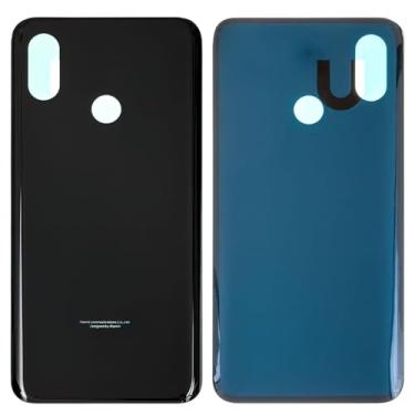 Imagem de Peças de reparo de substituição da capa da bateria da caixa traseira compatíveis com Xiaomi Mi 8, (preto, M1803E1A)