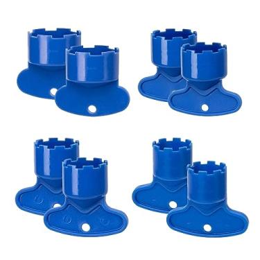 Imagem de NIIIYTYB Conjunto de 8 peças de ferramentas de remoção de chave de aerador, ferramenta de torneira universal para cabeça de pia, chave de ar, chaves aeradoras universais, serve na maioria das marcas