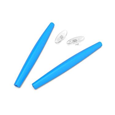 Imagem de Vaep Orelhas de substituição e almofadas de nariz para Oakley Crosshair S/Crosshair 1.0 2005 Óculos de sol - Azul celeste